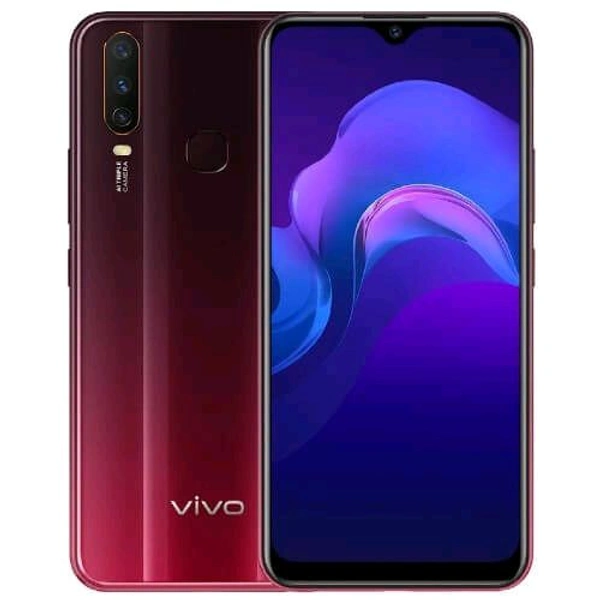 Vivo Y12 64GB 3GB Ram Renewed 6 Month Seller Warranty  - Burgundy, 32Gb
