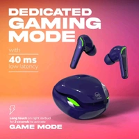 Wings Phantom 250 Wireless Earbuds, with 30 Hours Playtime, Bullet Charge - Black
