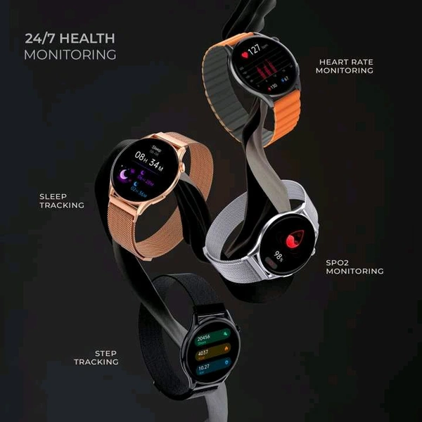 beatXP Evoke 1.43” Super Retina AMOLED Display Bluetooth Calling Smart Watch - Regal Gold