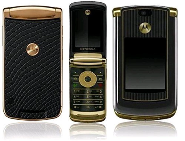 Motorola Razr2 V8 Gold Edition Mobile Phone unlocked luxury edition (Renewed)  - Gold