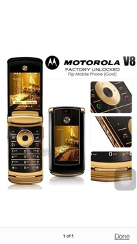 Motorola Razr2 V8 Gold Edition Mobile Phone unlocked luxury edition (Renewed)  - Gold