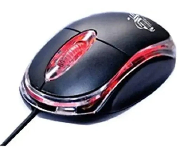AD NET Power of Speed AD-201 Wired Optical Mouse (USB 2.0, Black) 1000DPI