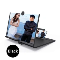 Black Mobile Phone 3D HD Magnifier Screen Expanders for Movies, Videos, and Gaming – Foldable Phone Stand with Screen Amplifier – Compatible with All Smartphones