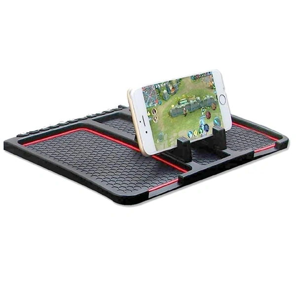 Car Accessories Anti-Slip Car Dashboard Mat & Mobile Phone Holder Mount Universal Non-Slip Sticky Rubber Pad for Smartphone, GPS Navigation, Toys, Coins