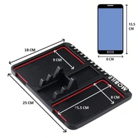 Car Accessories Anti-Slip Car Dashboard Mat & Mobile Phone Holder Mount Universal Non-Slip Sticky Rubber Pad for Smartphone, GPS Navigation, Toys, Coins