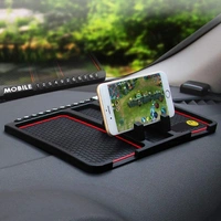 Car Accessories Anti-Slip Car Dashboard Mat & Mobile Phone Holder Mount Universal Non-Slip Sticky Rubber Pad for Smartphone, GPS Navigation, Toys, Coins