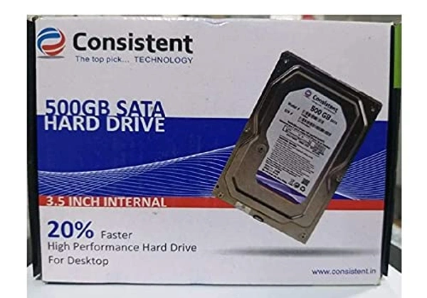 Consistent 500 GB SATA 2.5 Inch 7mm Laptop Internal Hard Drive with 2 Year Warrenty - 500GB