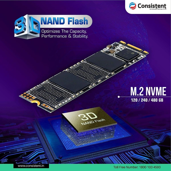 Consistent SSD NVME 5yr warranty - 512GB