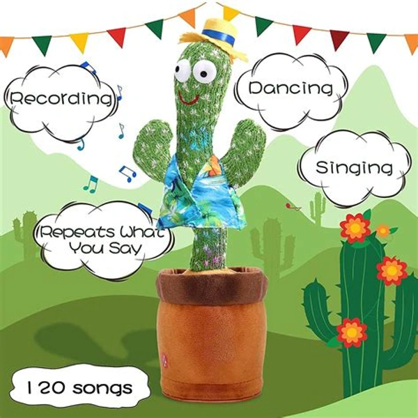 Dancing cactus Toy song singing also repeat what you say