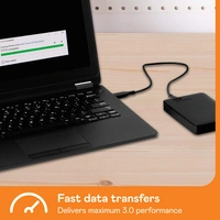 Digital WD  Elements Portable Hard Disk Drive, USB 3.0, Compatible with PC, PS4 and Xbox, External HDD (WDBHHG0010BBK-EESN) - 1TB
