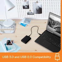 Digital WD  Elements Portable Hard Disk Drive, USB 3.0, Compatible with PC, PS4 and Xbox, External HDD (WDBHHG0010BBK-EESN) - 1TB