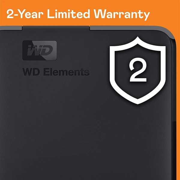 Digital WD  Elements Portable Hard Disk Drive, USB 3.0, Compatible with PC, PS4 and Xbox, External HDD (WDBHHG0010BBK-EESN) - 1TB