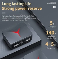 Earbuds M90 Pro with Power Bank Upto 48 Hours Playback Bluetooth Wireless In Ear Earbuds Black