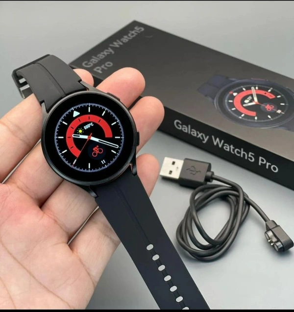 Galaxy Watch5 Pro Bluetooth Black Sport Band, 45mm - Gray