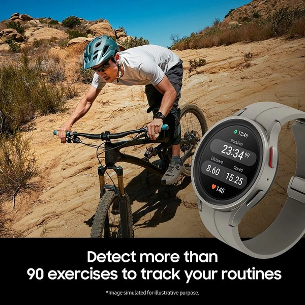 Galaxy Watch5 Pro Bluetooth Black Sport Band, 45mm - Gray