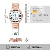 Glorious Women's Rose Gold Smart Watch Gen-8 Talk 2 Bluetooth Calling Smartwatch with 3 Button, Hands On Voice Assistance HD Display, 14 Sports Modes with Puple Belt (Rose Gold)