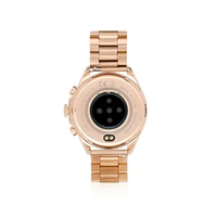 Glorious Women's Rose Gold Smart Watch Gen-8 Talk 2 Bluetooth Calling Smartwatch with 3 Button, Hands On Voice Assistance HD Display, 14 Sports Modes with Puple Belt (Rose Gold)