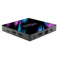 H96 Max Rk3318 Android 9.0 Smart Set Top Box 4Gb Ram 32Gb Rom 2.4G&5Ghz Dual Wifi 4K Hdr Box + With Wireless Mini Backlit Keyboard