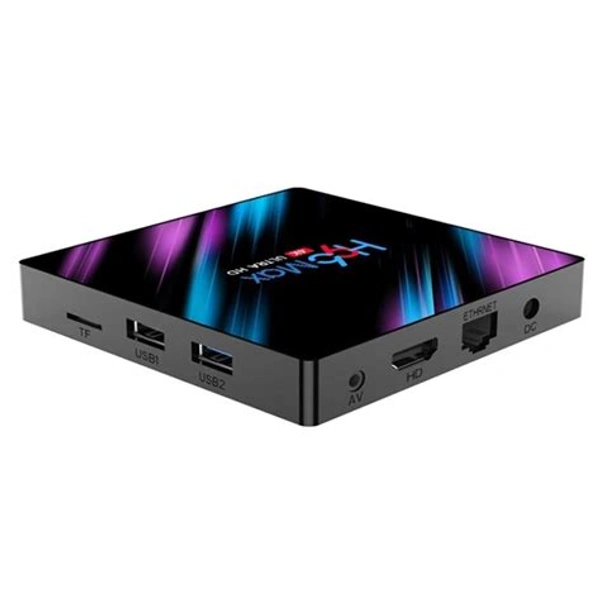 H96 Max Rk3318 Android 9.0 Smart Set Top Box 4Gb Ram 32Gb Rom 2.4G&5Ghz Dual Wifi 4K Hdr Box + With Wireless Mini Backlit Keyboard