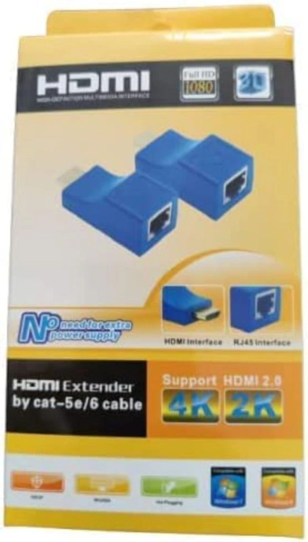 Hdmi To Rj45 Network Cable Extender, Size - 35 Mtr