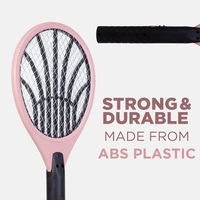 Heavy Duty Rechargeable Mosquito Killer Bat Racket with Powerful Battery