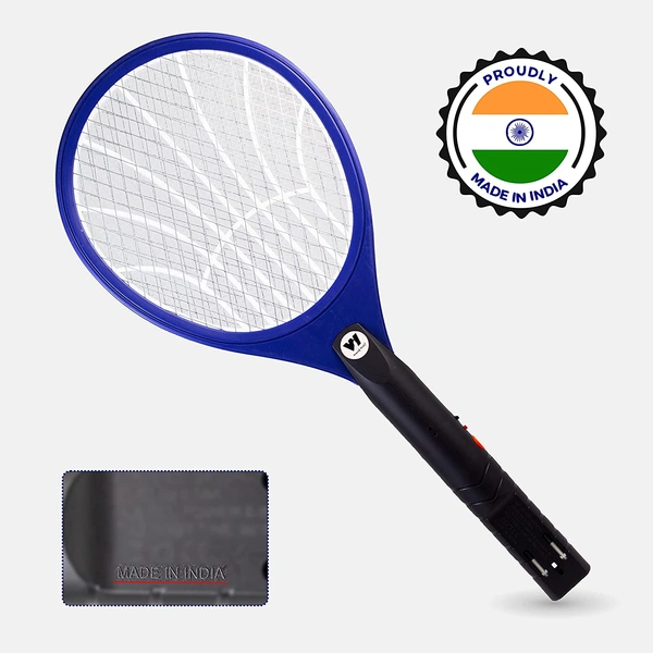 Heavy Duty Rechargeable Mosquito Killer Bat Racket with Powerful Battery