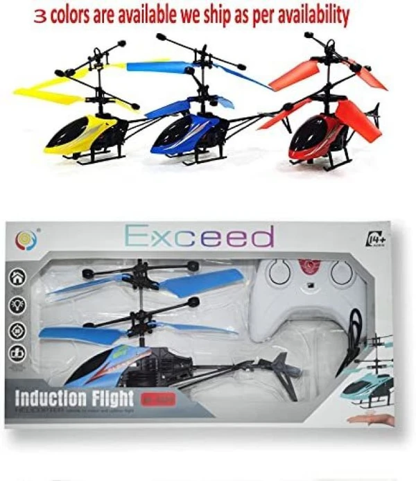 Helicopter Toy Flying Helicopter Toy with Lighting Effect Hand Sensor and Remote Control Functional