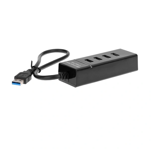 Hi Speed 4 Port Usb 3.0 Multi Hub Splitter Expansion Black
