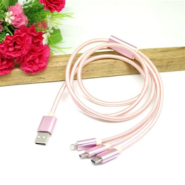 High Quality 3 In 1 Data Cable (V8+Iphone+Type C)