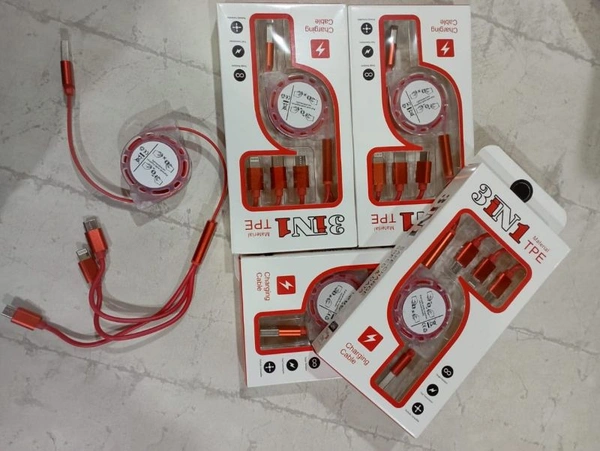 High Quality 3 In 1 Data Cable (V8+Iphone+Type C)