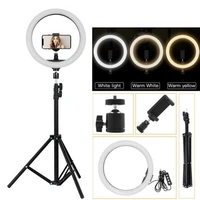Hot Selling 10Inch Ring Light+7Ft Tripod Camera Bracket Photography Set