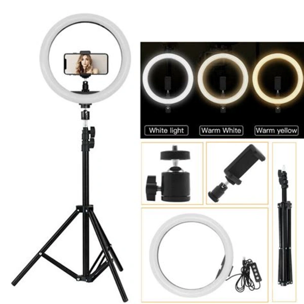 Hot Selling 10Inch Ring Light+7Ft Tripod Camera Bracket Photography Set