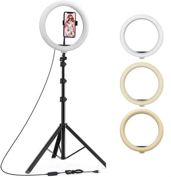 Hot Selling 10Inch Ring Light+7Ft Tripod Camera Bracket Photography Set
