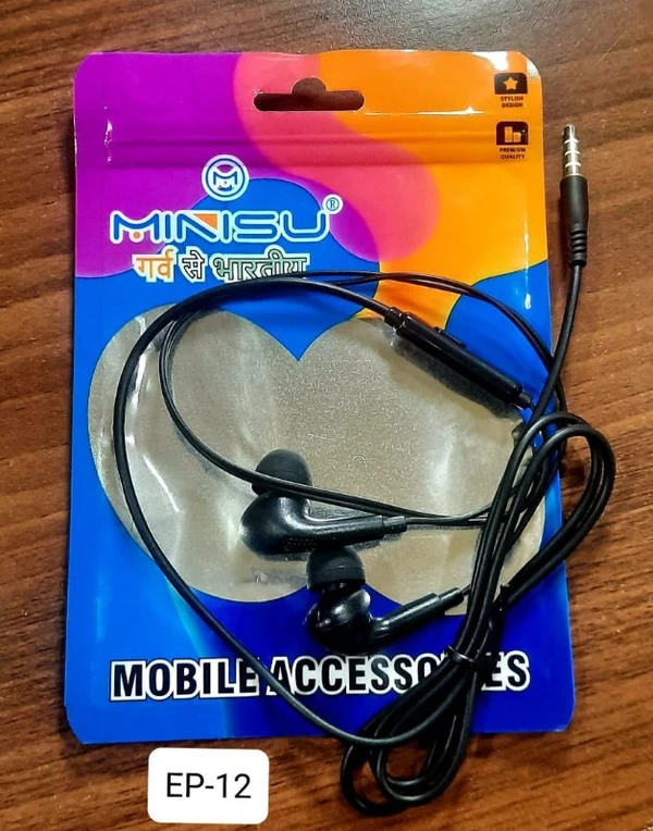 Hot Selling Earphone 3.5Mm Minisu EP-12