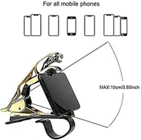 Jaguar Design Hud Car Mobile Phone Holder Mount Stand 360 Degree Rotation Adjustable Clip Holder for Dashboard (Black)