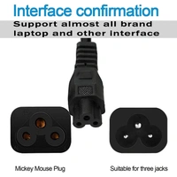 Laptop Power Cables Universal Eco 1.5 Meters