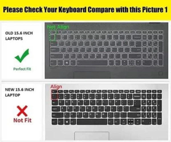 Laptop Silicon Keyguard 15.6 ( Pack of 2 )