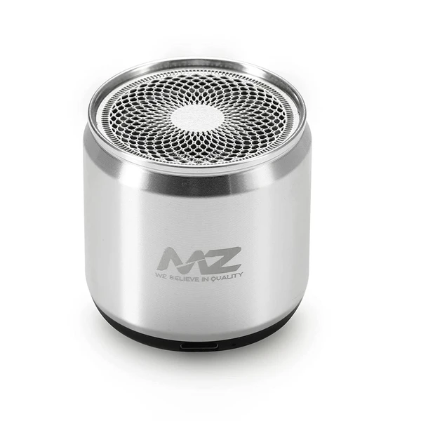 M10 (Portable Bluetooth Mini Speaker) Dynamic Metal Sound with High Bass 5 W Bluetooth Speaker (Silver, Stereo Channel)