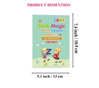 Magic Practice Copybook, (4 BOOK + 10 REFILL+ 1 Pen +1 Grip) Number Tracing Book for Preschoolers with Pen, Magic Calligraphy Copybook Set Practical Reusable