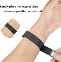 Magnetic Metal Band Compatible with Watch Bands 42mm,44mm, 45mm, Sport Adjustable Stainless Steel Strap for Women Men Compatible for Watch Series SE/6/7/5/4/3/2/1 (Black)