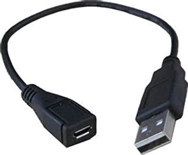 Micro Female to Male USB Cables for OTG Morpho 1300 E2, E3 - Black