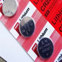 Micro Lithium Cell Cr2032 Coin Battery 3V Computer Motherboard Cmos Battery Cell Camera Battery Charger (Pack of 5 piece)