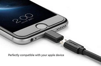 Micro USB to Lightning Adapter,Lightning Male to Micro USB Female Adapter for iPhone 5s 6 6s 7 8 Plus se2 x xr xs 12 11 Mini max pro Ipad Connector Converter Port