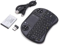 Mini 2.4GHz Wireless Touchpad Keyboard with Mouse (with Backlight) for PC/PAD/360XBox/PS3/Google Android TV Box/HTPC/IPTV (2.4G Black