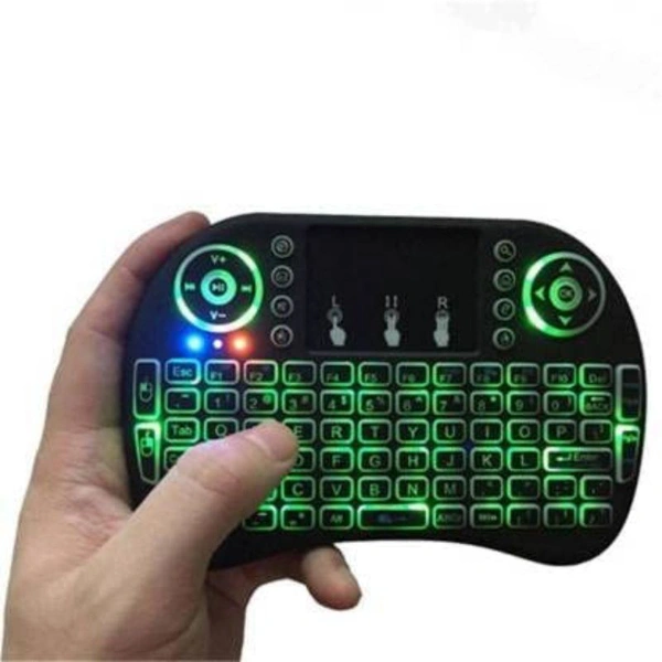 Mini 2.4GHz Wireless Touchpad Keyboard with Mouse (with Backlight) for PC/PAD/360XBox/PS3/Google Android TV Box/HTPC/IPTV (2.4G Black