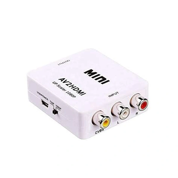 Mini Composite Av Rca To Hdmi Video Converter Adapter Full Hd 720/1080P Up Scaler Av2Hdmi For Hdtv Standard Tv Converter