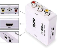 Mini Composite AV RCA to HDMI Video Converter Adapter Full HD 720/1080p UP Scaler AV2HDMI for HDTV Standard TV Converter