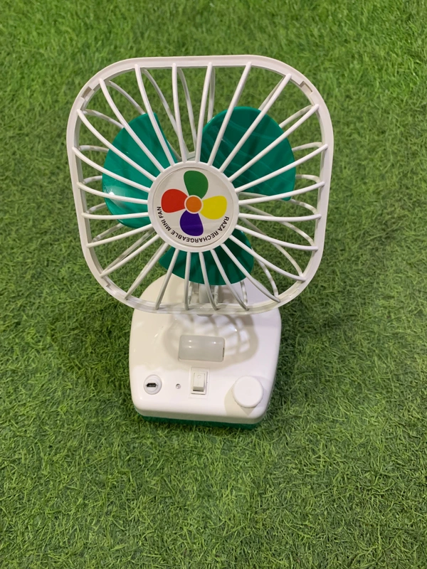 Mini table Fan Best Quality Recharchable by Minisu Random Colour