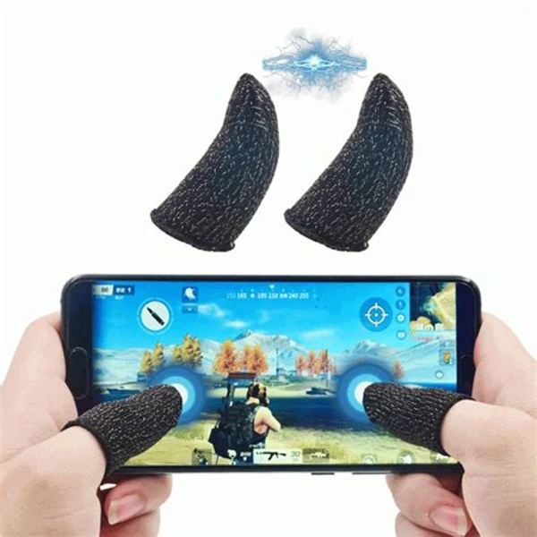 Mobile Finger Sleeve 1 Pair Trigger Game Controller For Pubg, Cod Gaming (S-52) Finger Sleeve (Pack of 6 )