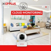 P PLUS 3MP Full HD Smart Wi-fi CCTV Home Security Camera | 360° View | 2 Way Talk | Cloud Monitor | Motion Detect | Night Vision | Supports SD Card, Alexa & Ok Google | 15 Mtr, White- CP-E31A